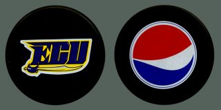 East Carolina University ECU Pirates Official Game Puck Pepsi Sponsor