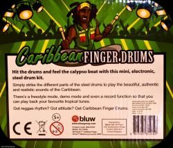 IDOL HANDS FINGER DRUMS WITH STEEL DRUM SOUND BY BLUW. RECORDING AND