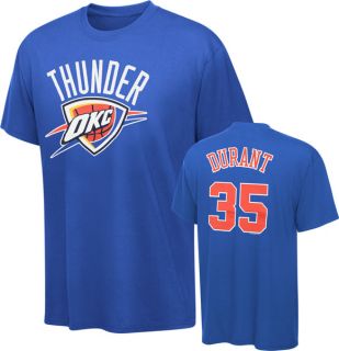 Kevin Durant Oklahoma City Thunder Youth Name and Number T Shirt Royal