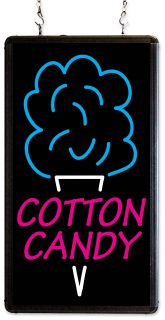 Cotton Candy Neon LED Merchandising Sign, Lighted Floss Maker Machine