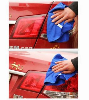 30 70cm Blue Absorbent Super Microfiber Towel Washing Car Cleaning