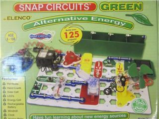 Elenco Snap Circuits Green Alternative Energy Kit New
