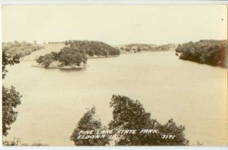 1930s Eldora Iowa Pine Lake State Park Real Photo
