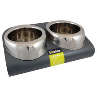Bounce Elevated Modern Double bowl non slip Dog / Cat Feeder