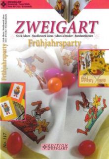 Zweigart FRUHJAHRSPARTY EASTER Cross Stitch Book Table Toppers Parties