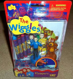 NEW The WIGGLES SET Anthony Wags STAMPERS No Roll CRAYONS plus