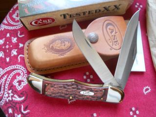 Case XX 6265 SS Folding Hunter w Sheath Knife Knives