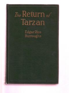 Return of Tarzan Edgar Rice Burroughs McClurg 1915 1st FN