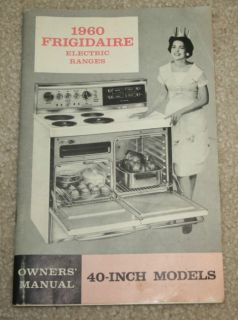 Frigidaire 1960 Electric Range Owners Manual