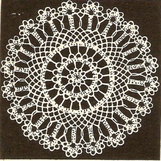 Simple Vintage Scallop Edge Doily Crochet Pattern