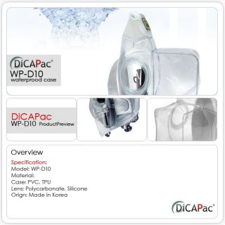 DiCAPac Waterproof Case WP D10 Camcorder Sony JVC W008