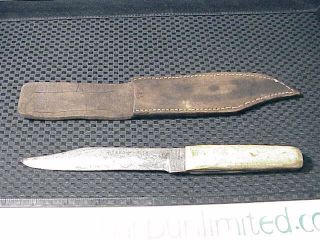 Alfred Williams Sheffield England Fixed Blade Knife Stamped EBRO