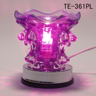 Glass Electric Dolphin Scent Oil Fragrance Touch Lamp Burner Warmer