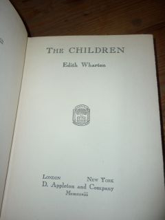 RARE 1st/1st The Children Edith Wharton Appleton 1928 US H/B