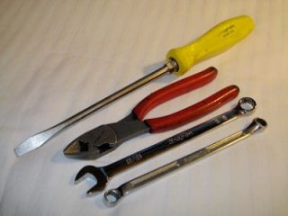 Piece Mixed Lot Snap on Tools Dykes Screwdriver Open Box Wrenches NR