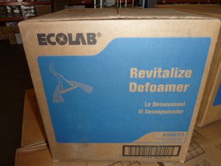 Ecolab Revitalize Carpet Cleaner Defoamer Case 4 Gal