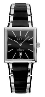 Edox Les Bemonts Rectangular Ultra Slim Mens Watch 27031 357N NIN