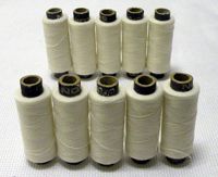 ecru polyester spools