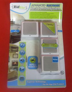 RidRite Advanced Electronic Pest Control System 4 Pack NEW SEALED