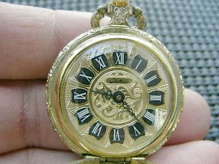Chateau Ladies Pocket Watch E Gluck Corp Swiss Made 1 Jewel R P 50075