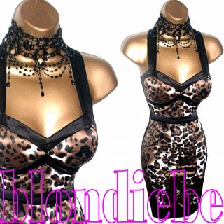  Sexy Leopard Print Bodycon Cocktail dress by Jane Norman