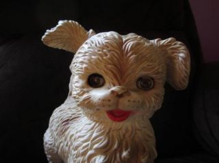 Vintage Turning Head Mobley 1960s Large Squeak Toy Shaggy Dog Puppy