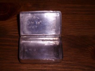 solid silver snuff box by edward smith circa 1860