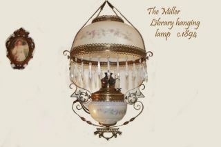  Edward Miller Antique Hanging Lamp