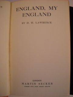 1930 D.H. LAWRENCE FOUR NOVELS   FOUR VOLUME SET