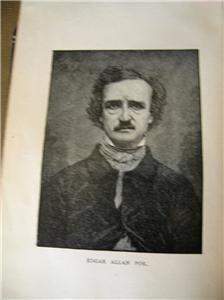  Unique Collectable 1st Edition Book Poems by Edgar Allan Poe NR