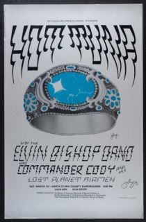 Hot Tuna Elvin Bishop Commander Cody Poster 1973 AOR