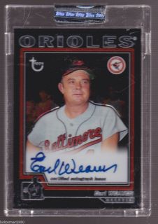 2004 TOPPS RETIRED EARL WEAVER UNCIRCULATED AUTOGRAPH MINT ON CARD