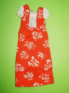 Vintage Skipper Best Buy Outfit 7218 Red White Floral Dress Mint
