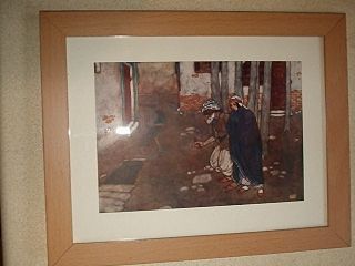 Edmund Dulac Arabian Nights Framed Bookplate C1903