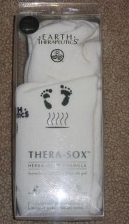 New Earth Therapeutics Thera Sox Herba Gel Formula Socks Brand New