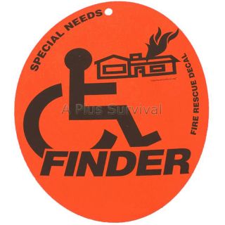 Special Needs Finder Decal Suction Cup Home Safety