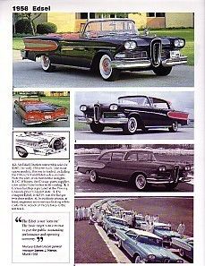 1958 Ford Edsel Convertible Station Wagon Article Must See