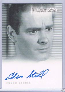 Complete Twilight Zone Edson Stroll Autograph A 147