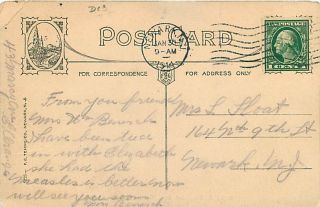 NJ East Orange Dodd Prospect Streets mailed 1914 R64141
