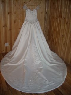 Emme Bridal Size 12 Style 9372 Ivory Silver stiching Orginal price 599