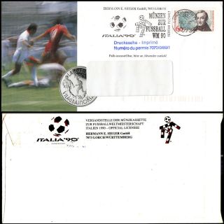 GERMANY EAST BERLIN 1990 Cover Italia Football World Cup Soccer