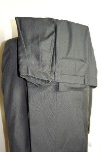 Bill Blass 2 Btn Navy Pinstripe Wool Suit W/ Pants 44R   S036