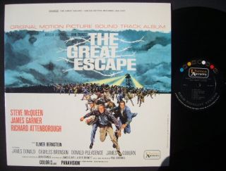 Great Escape Elmer Bernstein UA Stereo LP RARE 1st