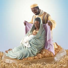Ebony Visions  The Holy Family  Member Only Figurine