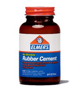 ELMERS Rubber Cement No Wrinkle Acid Free 8oz
