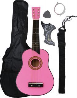 25 Inch Pink Childrens Beginner Acoustic Guitar   Click Image to Close