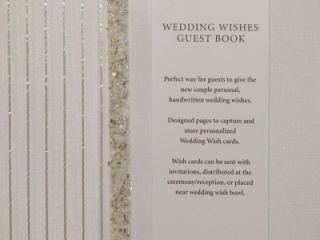 hallmark wedding wishes beaded guest book w cards