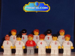 Custom Lego England National Soccer Team 11 Players 153A