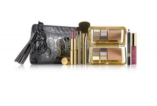 Michael Kors Estee Lauder 7 PC Makeup Set with Gunmetal Cosmetic Bag