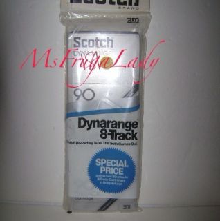 Scotch Dynarange Blank 90 Minute 8 Track Cassette Cartridge Tape 2